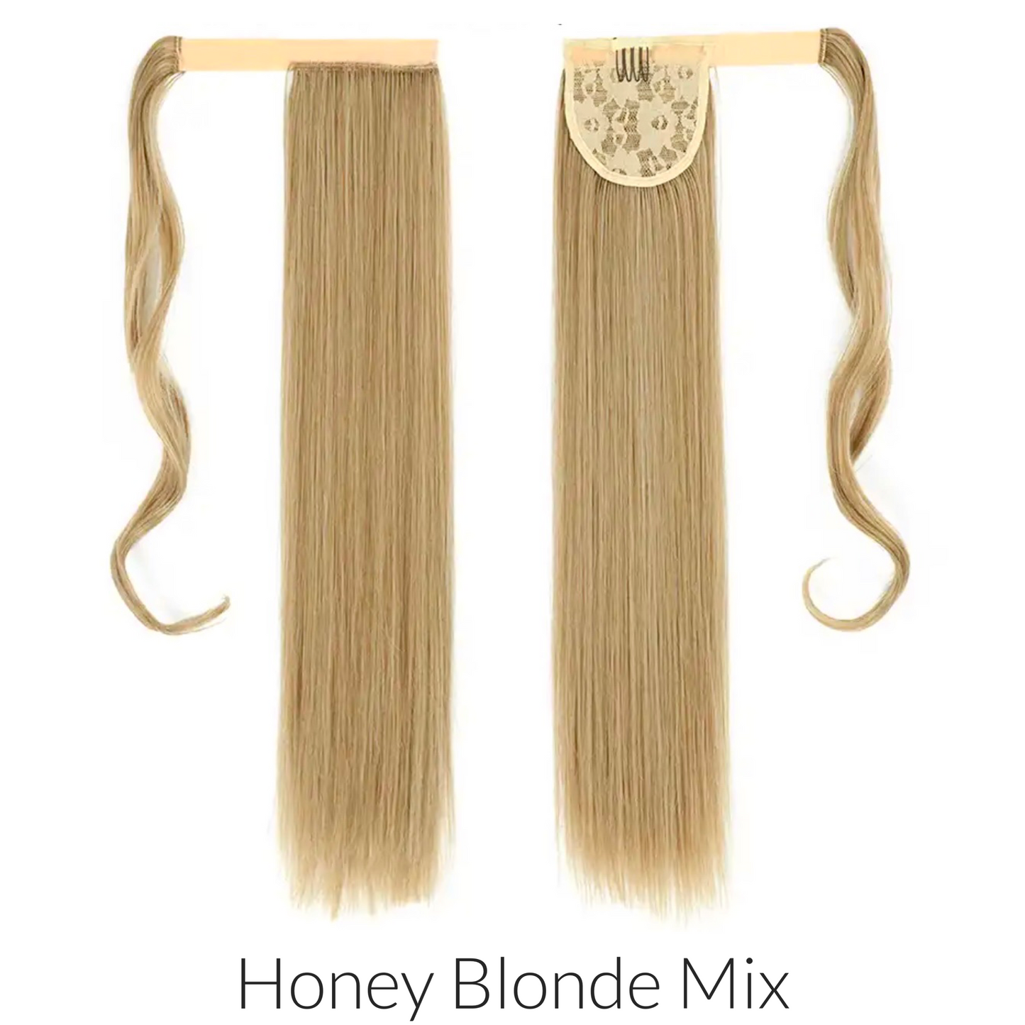 HEAT RESISTANT SYNTHETIC WRAP PONYTAIL