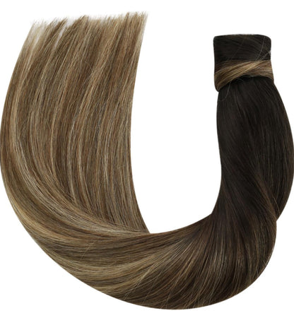 HUMAN HAIR WRAP PONYTAIL