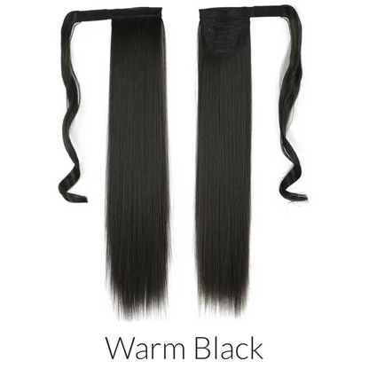 HEAT RESISTANT SYNTHETIC WRAP PONYTAIL