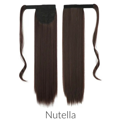 HEAT RESISTANT SYNTHETIC WRAP PONYTAIL